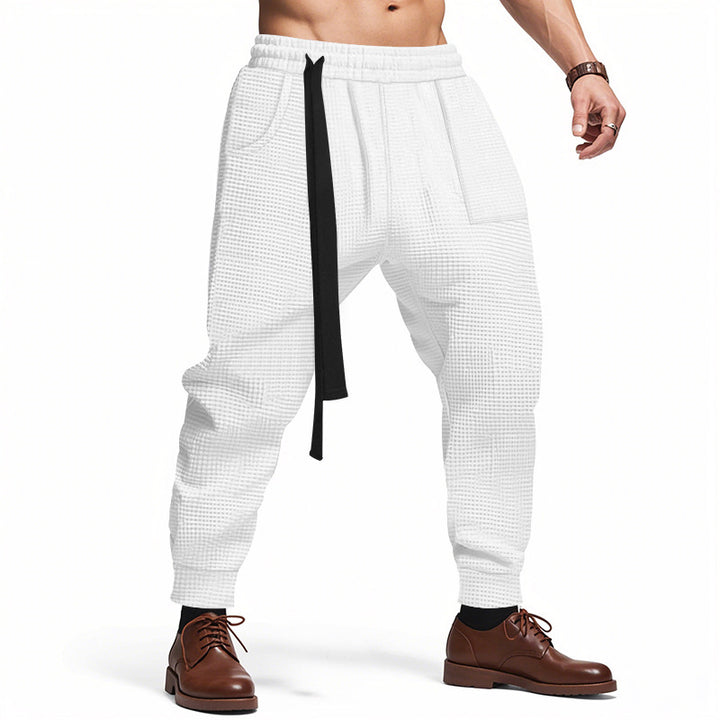 Men's casual joggers with fashionable cut and adjustable drawstring Lisslune