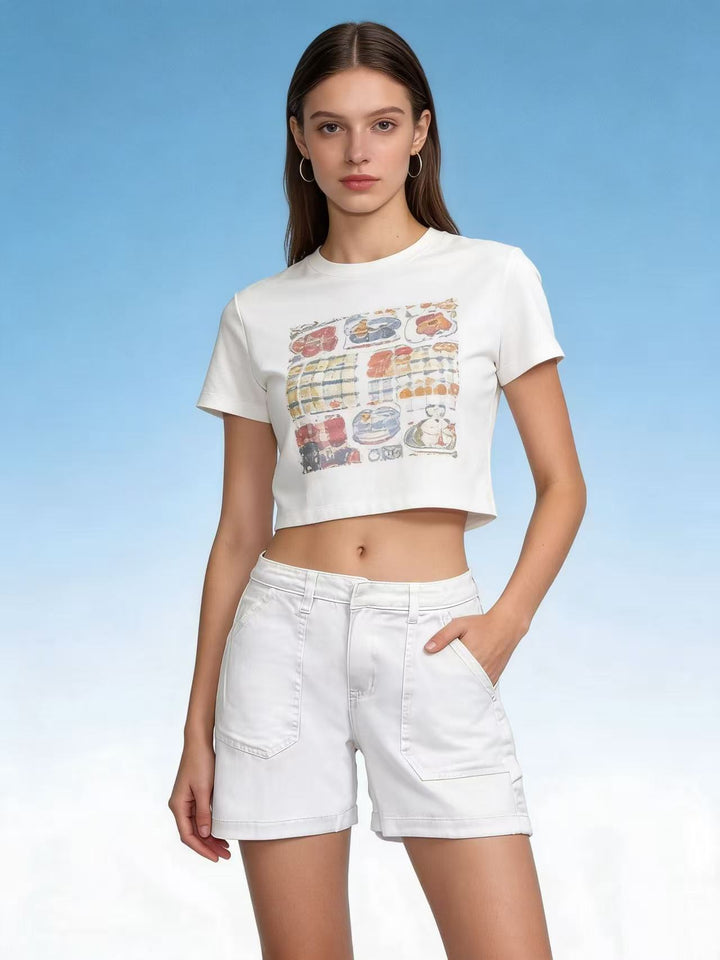 Women's casual summer shorts with side pockets and comfortable fit Lisslune