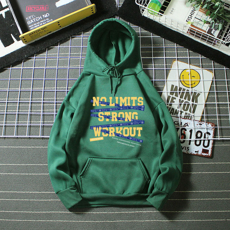 Women's Sporty Hoodie with Motivational Training Print Lisslune