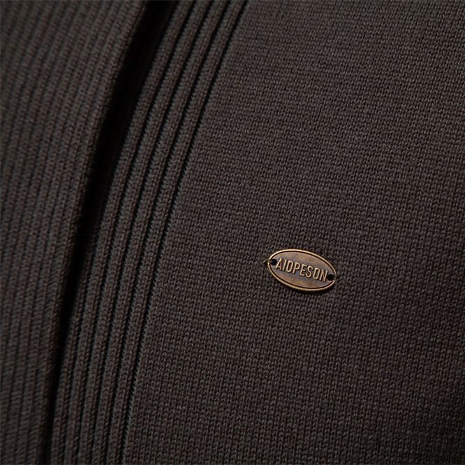 Men's comfortable cardigan with open collar and practical pockets Lisslune