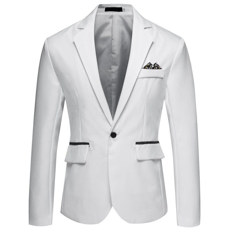 Men's Elegant Blazer with Silky-Matte Surface and Button Details Lisslune