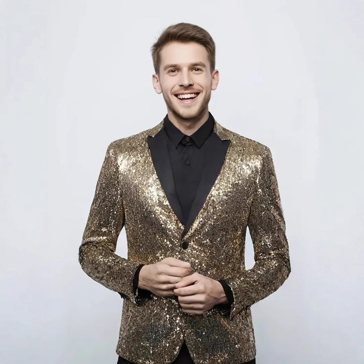 Men's elegant sequin jacket in modern design Lisslune