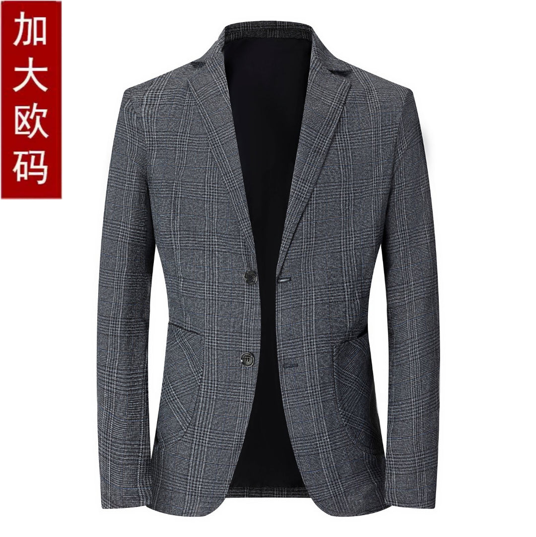 Men's stylish checkered Slim-Fit Blazer Skorter