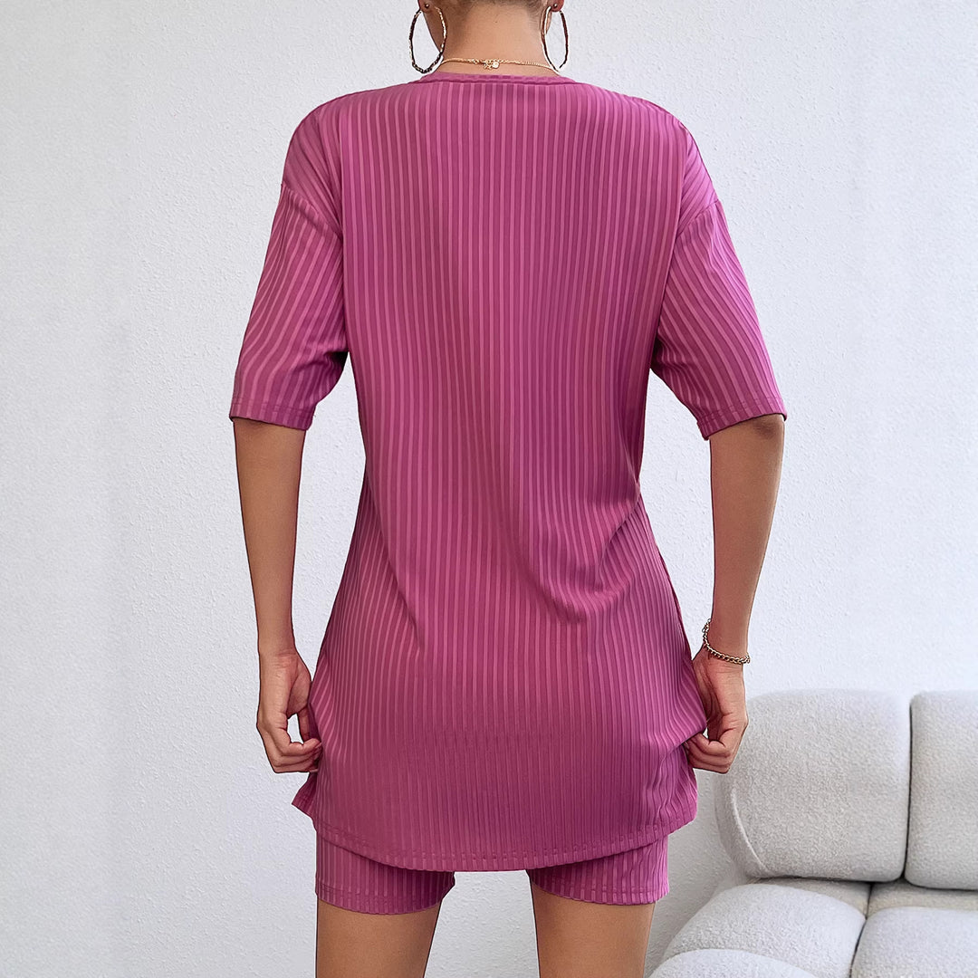Ladies sporty short-sleeve dress with integrated cycling shorts Lisslune
