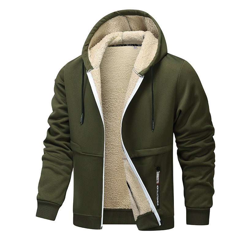 Men's cozy fleece jacket with high thermal insulation Lisslune