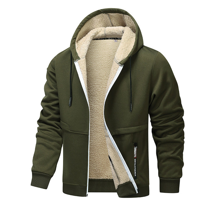 Men's cozy fleece jacket with high thermal insulation Lisslune