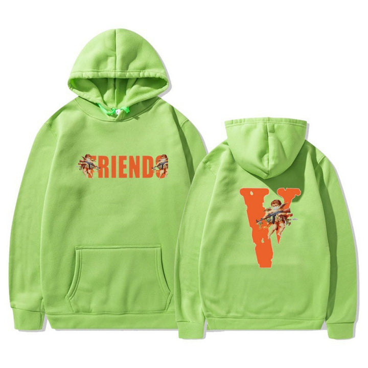 Women's hoodie with characteristic front and back print Lisslune