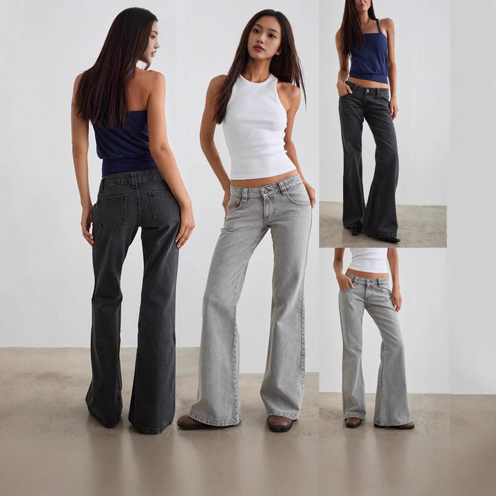 Women's bootcut jeans with a high waist and trendy cut Lisslune