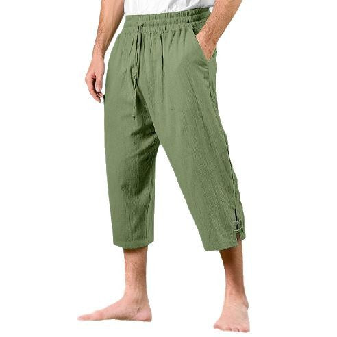Men's Comfortable Beach Pants with Side Slits Lisslune