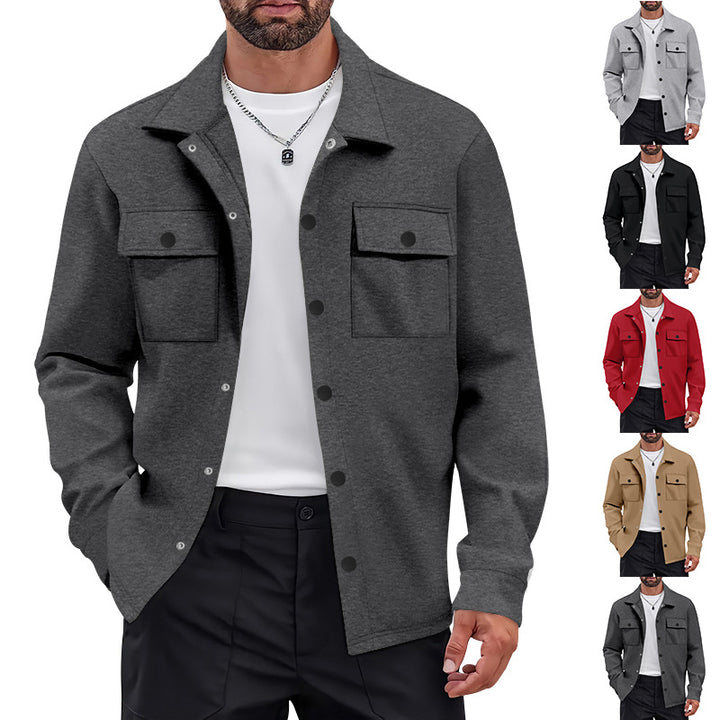 Men's fashionable shirt jacket with practical pockets and innovative comfort Lisslune