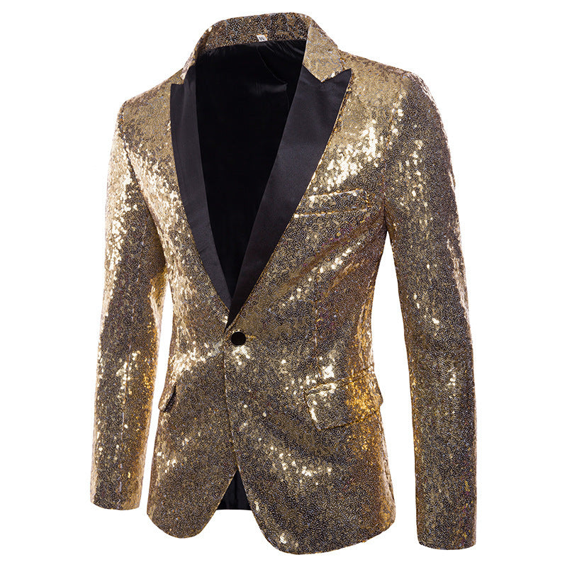 Men's Glittering Party Blazer with Elegant Cut Lisslune