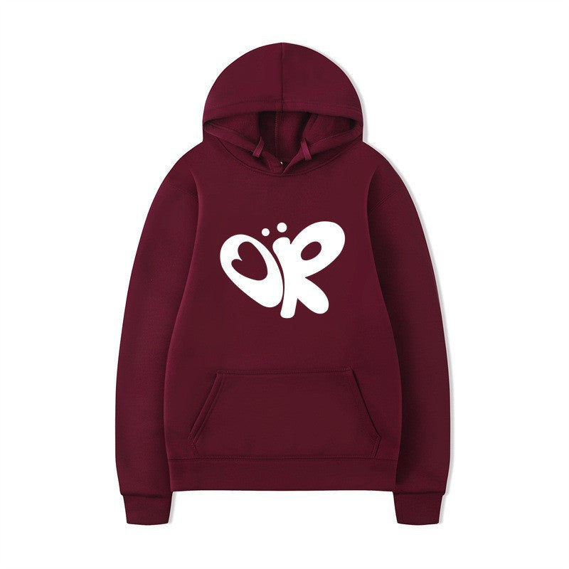 Women’s hoodie with large print and practical kangaroo pocket Lisslune
