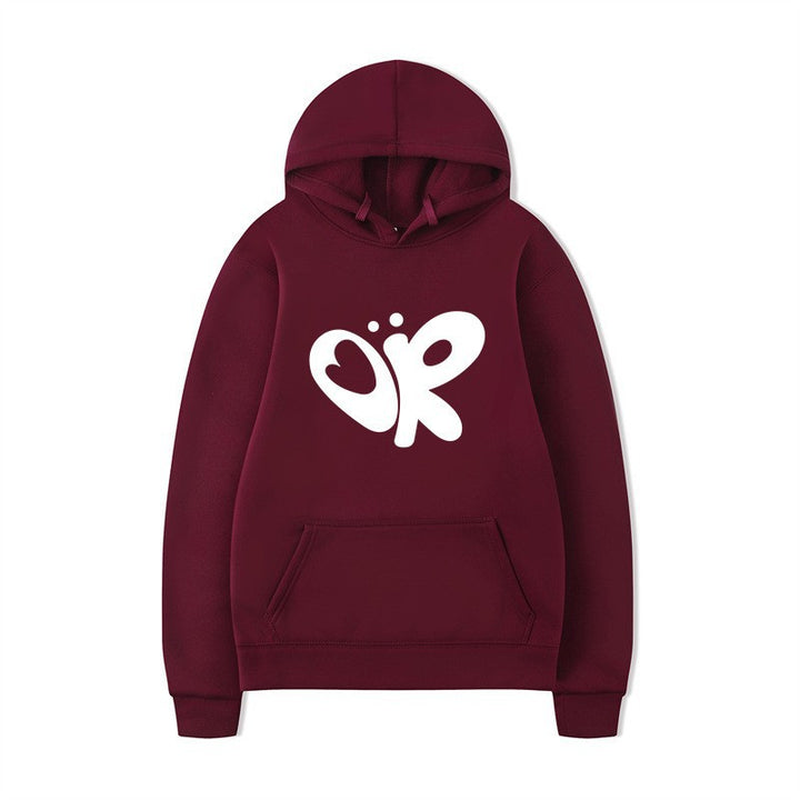 Women’s hoodie with large print and practical kangaroo pocket Lisslune