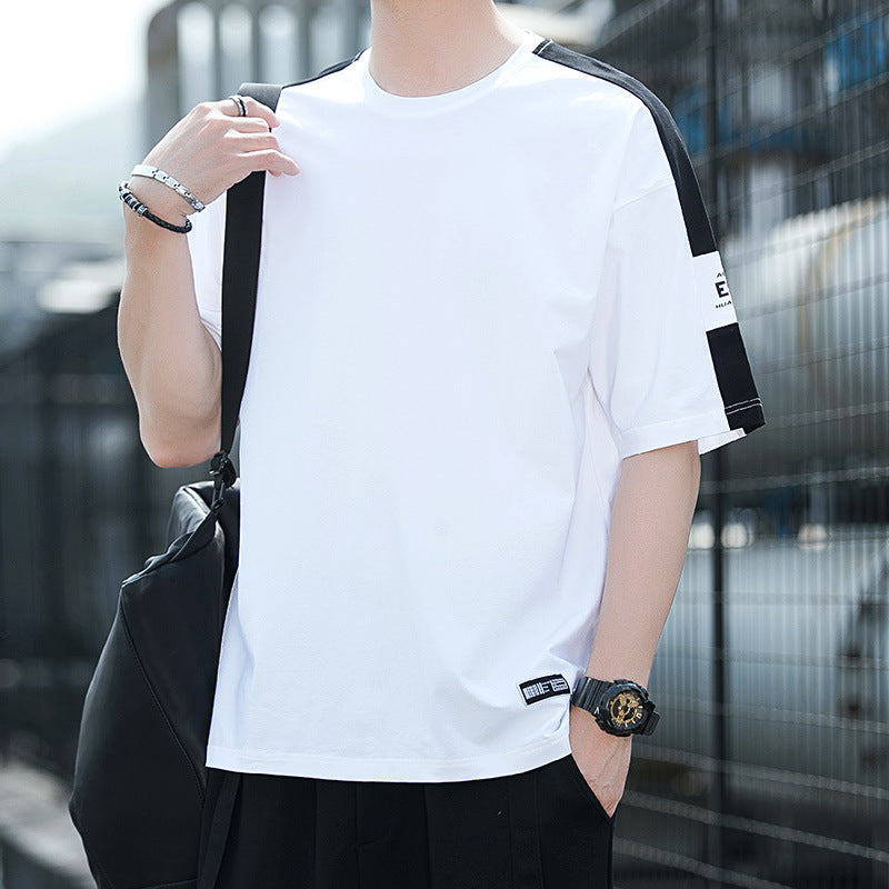 Men's trendy, loosely cut T-shirt with contrast seams Lisslune