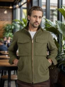 Men's stylish transitional jacket with practical pockets Lisslune