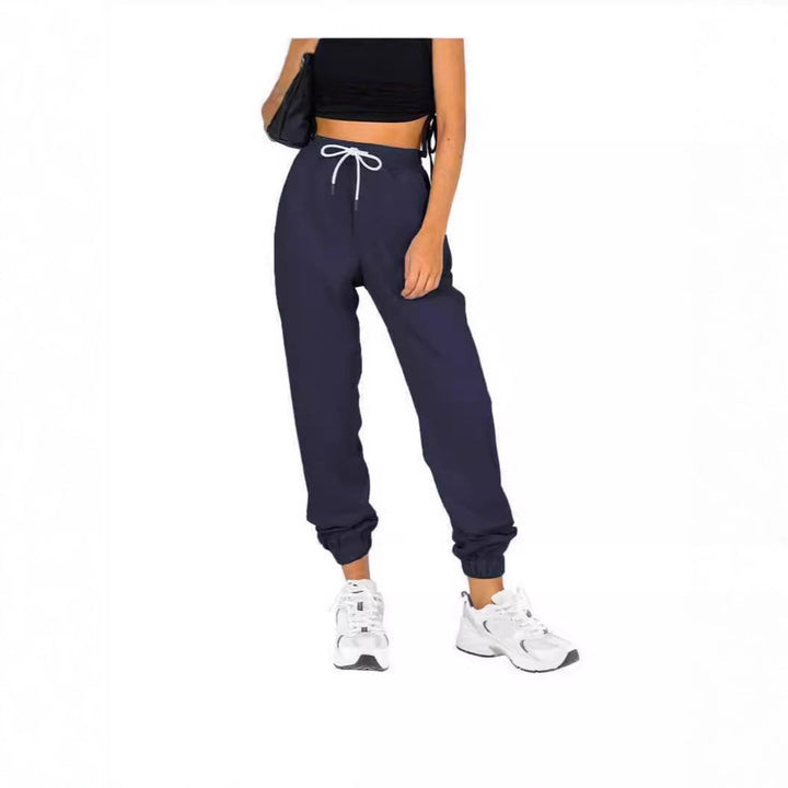 Women Comfortable Relaxed Fit Jogging Pants with Elastic Waistband and Practical Pockets Lisslune