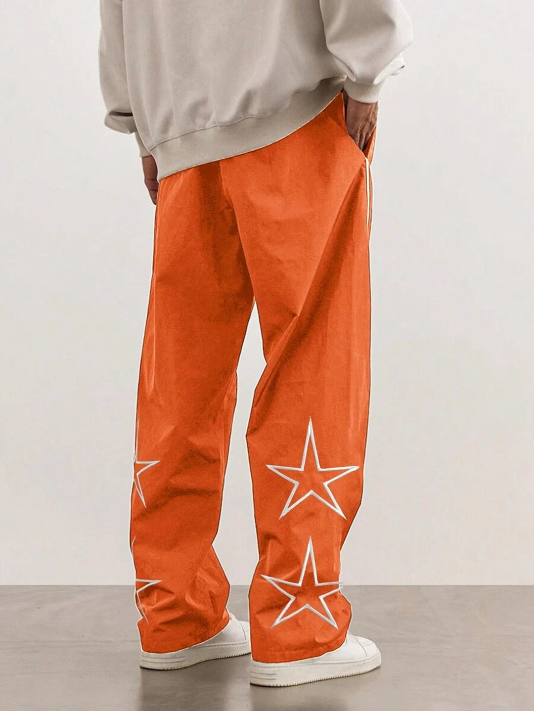 Men's casual chino pants with star pattern Lisslune