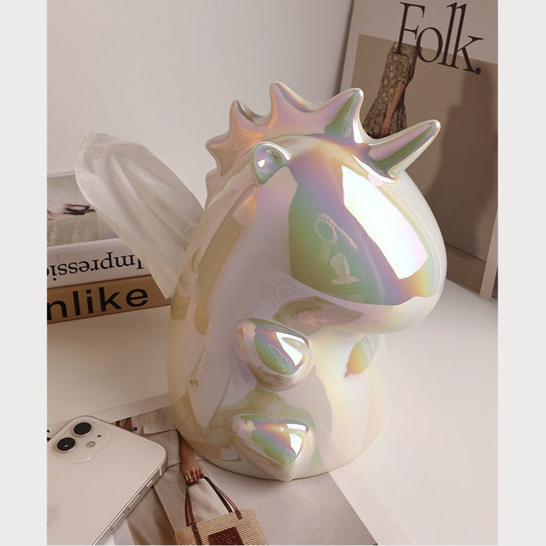 Lisslune | Modern simple ceramic unicorn napkin holder