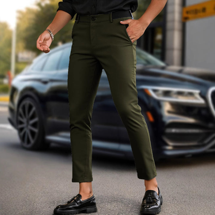 Men's modern slim-fit pants with elegant cut and high-quality fabric Lisslune