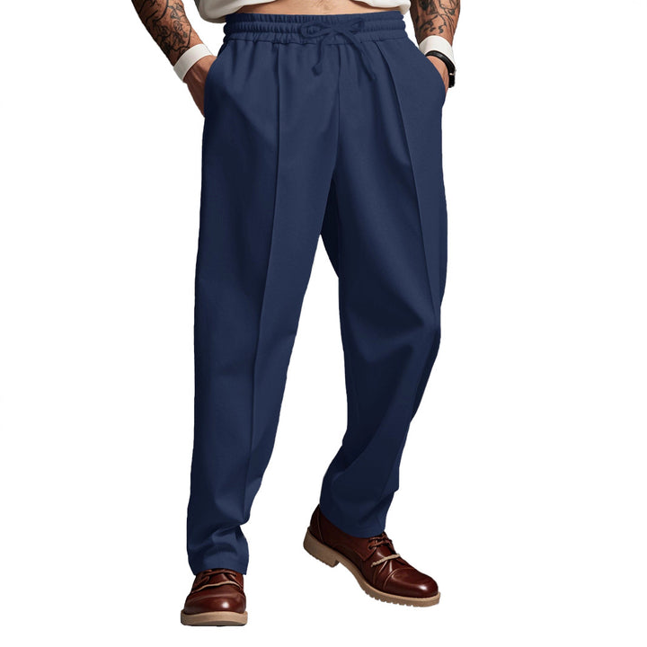 Men's sporty jogging pants with elastic waistband and functional side pockets Lisslune