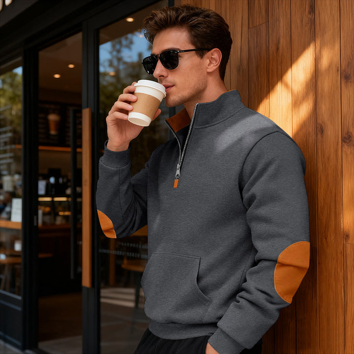 Men's stylish hoodie with zipper and practical pockets Lisslune