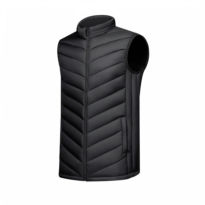 Men's Reversible Vest with Innovative Quilting Technique and Side Slip Pockets Lisslune