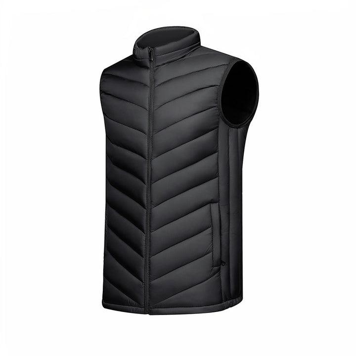 Men's Reversible Vest with Innovative Quilting Technique and Side Slip Pockets Lisslune