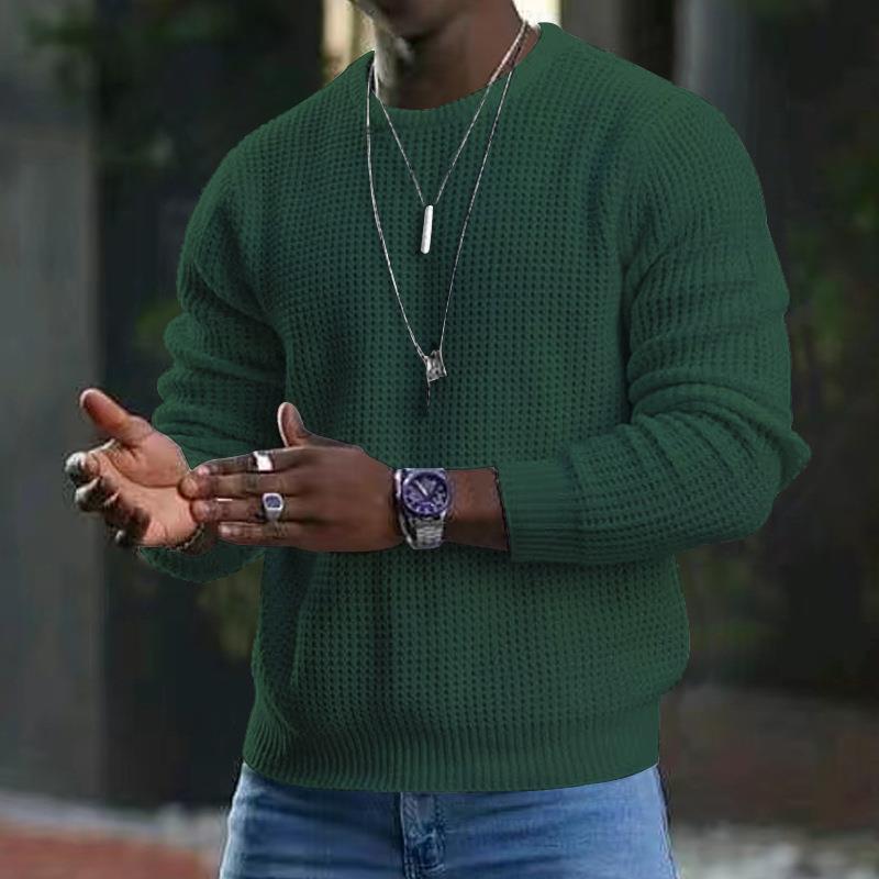 Men's structured knit sweater made of soft material Lisslune