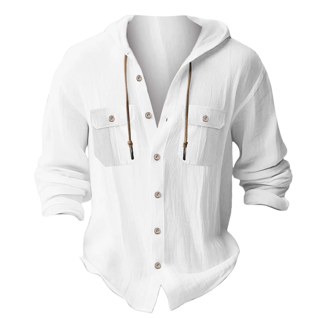 Men's casual hoodie with chest pockets and innovative fabric Lisslune