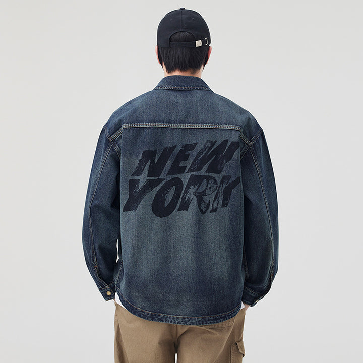 Men's Modern Denim Utility Jacket Lisslune