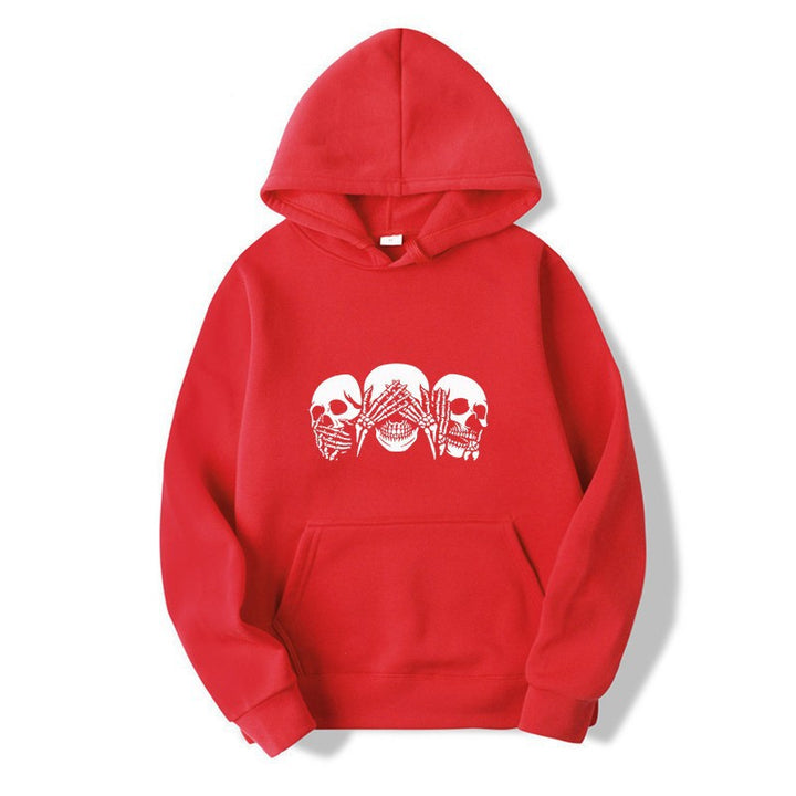 Women's hoodie with artistic skull design Lisslune