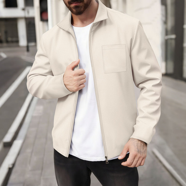 Men's casual jacket with modern design and practical chest pocket Lisslune