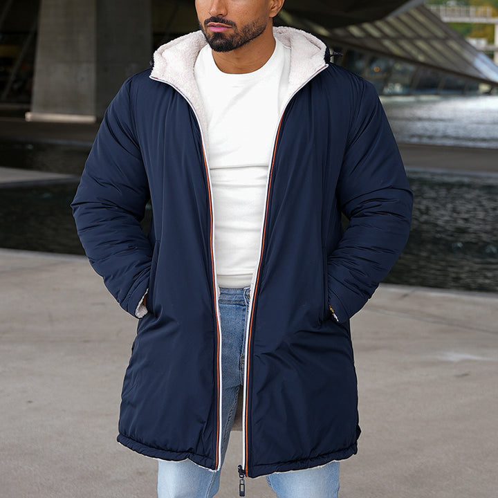Men's reversible parka with cozy inner lining and practical pockets Lisslune