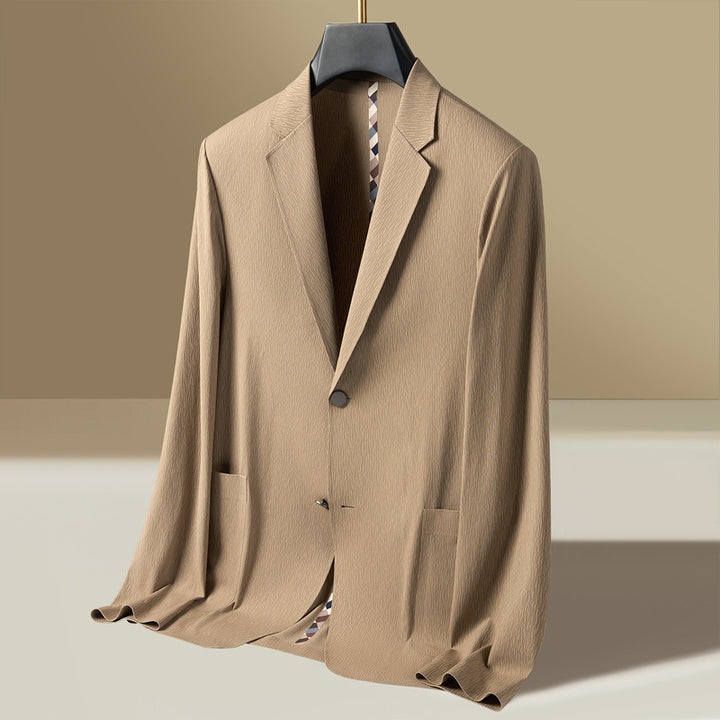 Men's Chic and Lightweight Blazer with Textured Fabric Lisslune