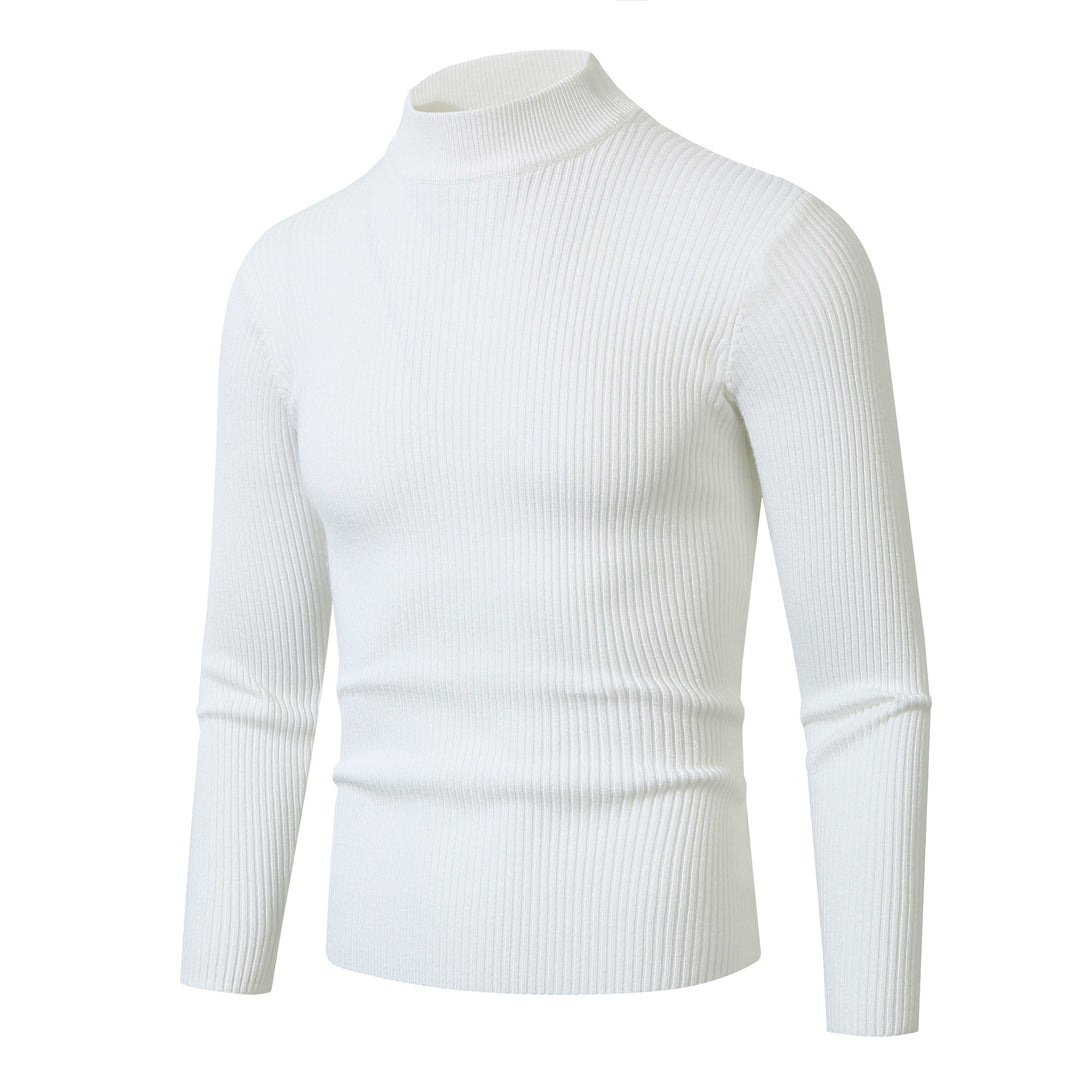 Men's turtleneck sweater made of fine ribbed knit material Lisslune