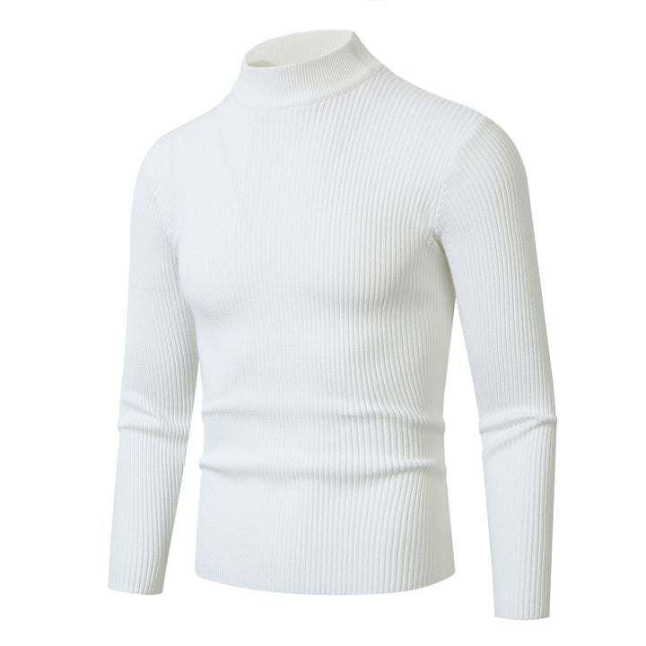 Men's turtleneck sweater made of fine ribbed knit material Lisslune