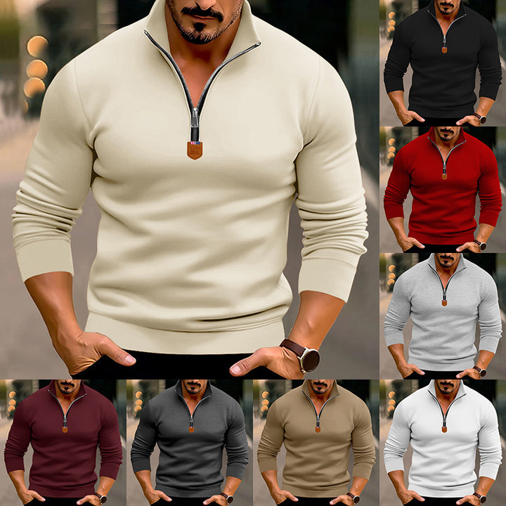 Men's sweatshirt with modern zipper Lisslune