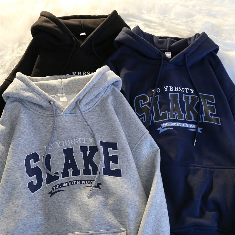 Women's hoodie with casual print and hood Lisslune