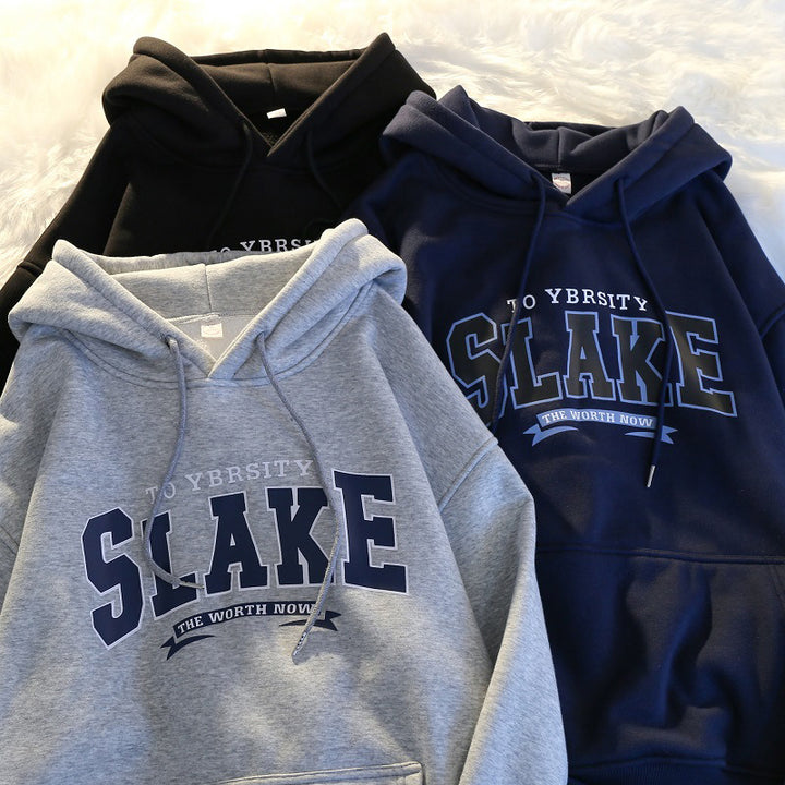 Women's hoodie with casual print and hood Lisslune
