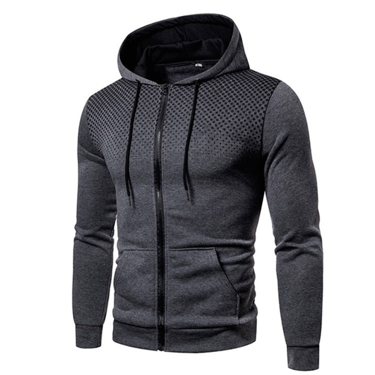 Men's stylish zip hoodie with breathable inserts Lisslune