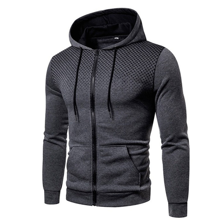 Men's stylish zip hoodie with breathable inserts Lisslune