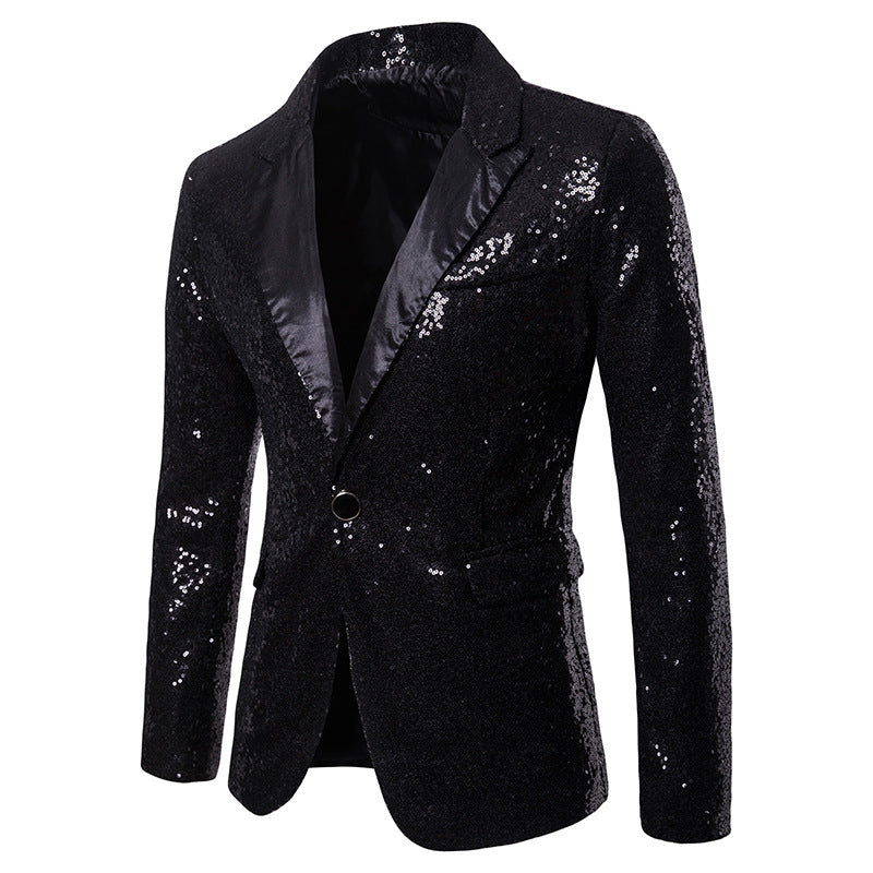 Men's Glittering Party Blazer with Elegant Cut Lisslune