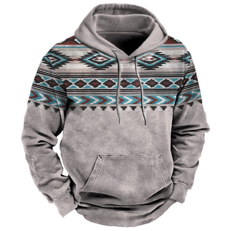 Men's hoodie with western and cowboy design Lisslune
