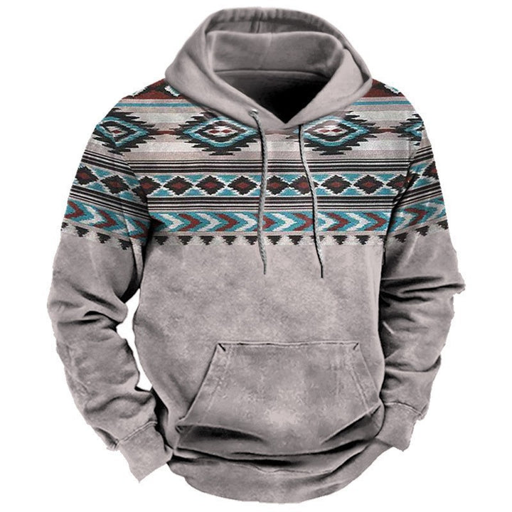 Men's hoodie with western and cowboy design Lisslune