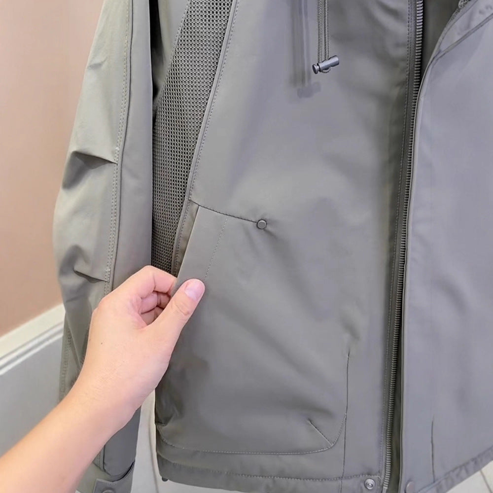 Men's Technical Outdoor Jacket with Practical Pockets Lisslune