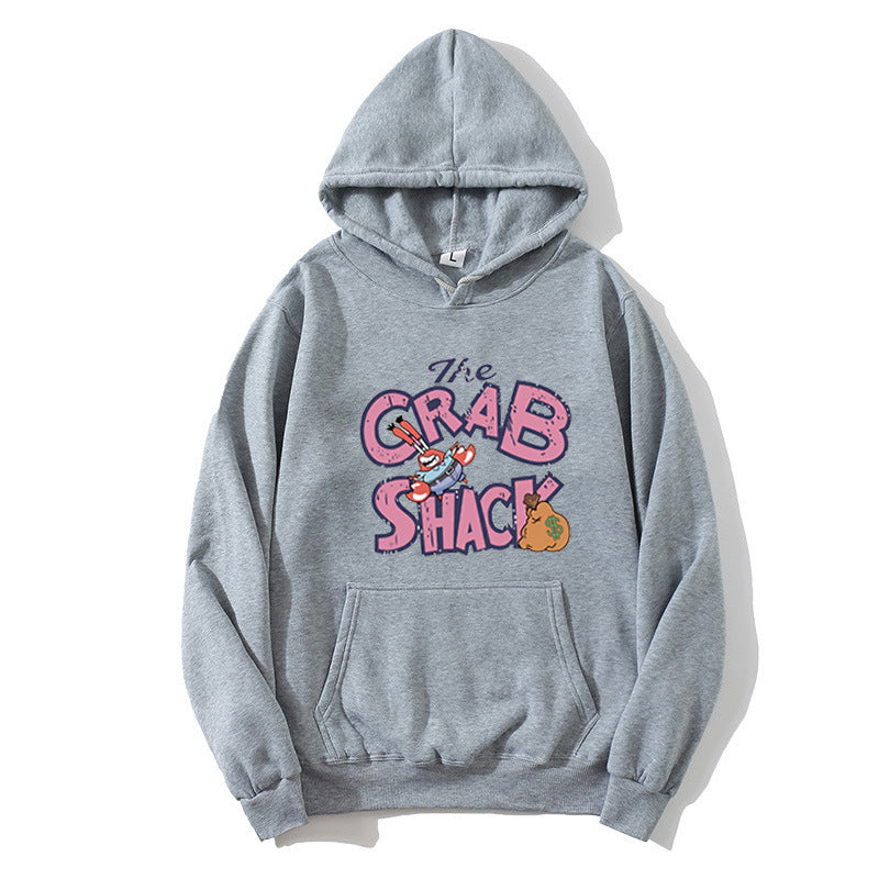 Women hoodie with creative crab motif Lisslune