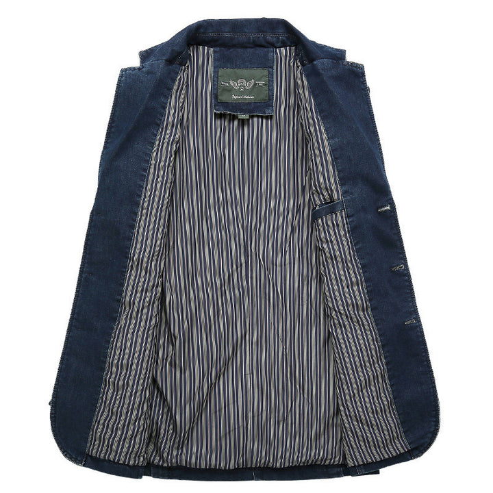 Men's Denim Blazer Lisslune