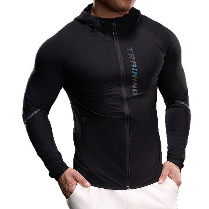 Men's Breathable Training Jacket with Lightweight Material and Practical Pockets Lisslune