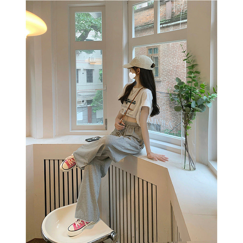 Women's comfortable leisure pants with fashionable cut-out details Lisslune