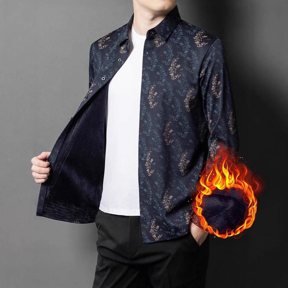 Men's shirt with timeless floral pattern Lisslune